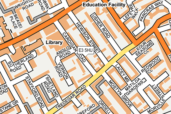 E3 5HU map - OS OpenMap – Local (Ordnance Survey)