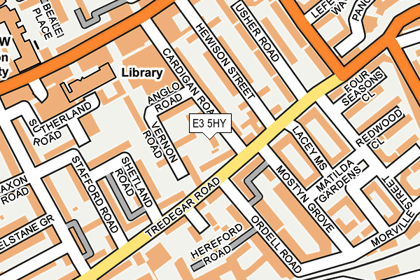 E3 5HY map - OS OpenMap – Local (Ordnance Survey)