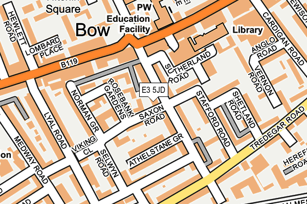 E3 5JD map - OS OpenMap – Local (Ordnance Survey)