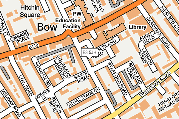 E3 5JH map - OS OpenMap – Local (Ordnance Survey)