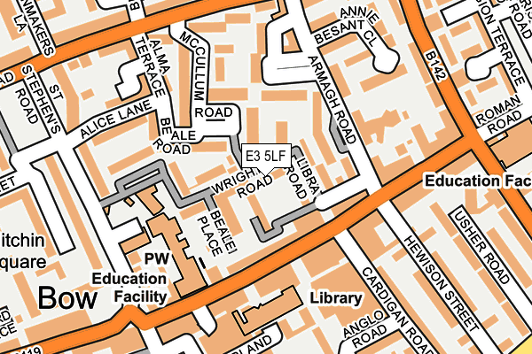 E3 5LF map - OS OpenMap – Local (Ordnance Survey)