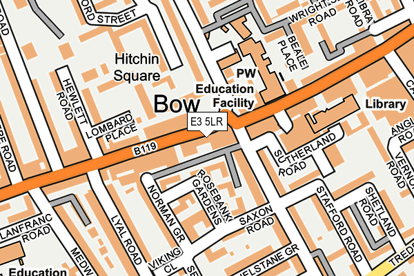 E3 5LR map - OS OpenMap – Local (Ordnance Survey)