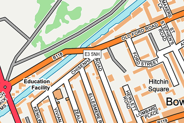 E3 5NH map - OS OpenMap – Local (Ordnance Survey)