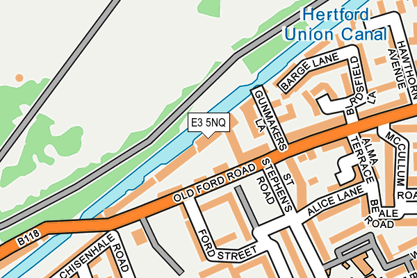 E3 5NQ map - OS OpenMap – Local (Ordnance Survey)