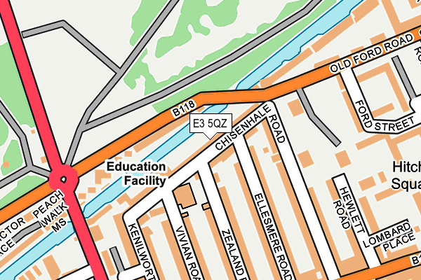 E3 5QZ map - OS OpenMap – Local (Ordnance Survey)