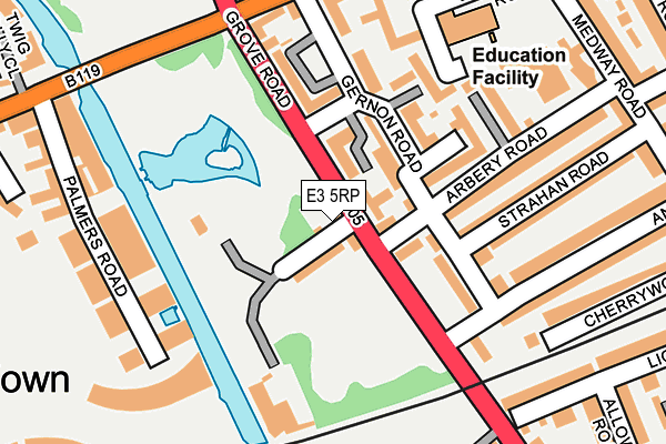 E3 5RP map - OS OpenMap – Local (Ordnance Survey)