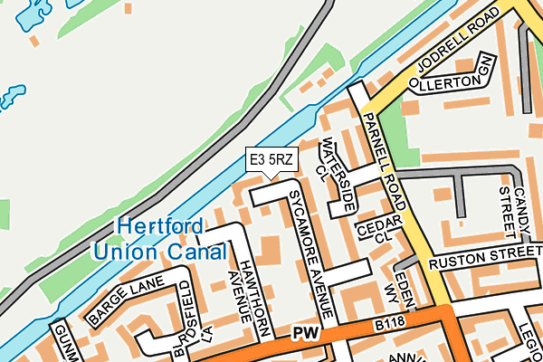 E3 5RZ map - OS OpenMap – Local (Ordnance Survey)