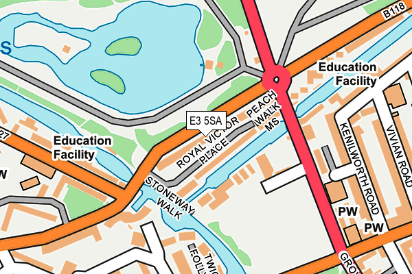 E3 5SA map - OS OpenMap – Local (Ordnance Survey)