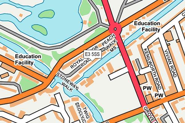 E3 5SS map - OS OpenMap – Local (Ordnance Survey)