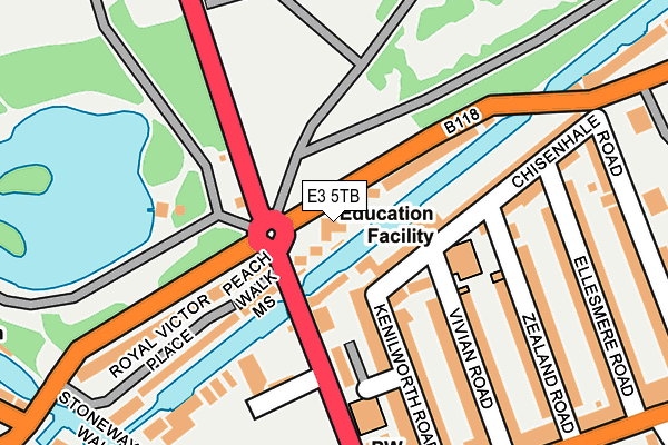 E3 5TB map - OS OpenMap – Local (Ordnance Survey)