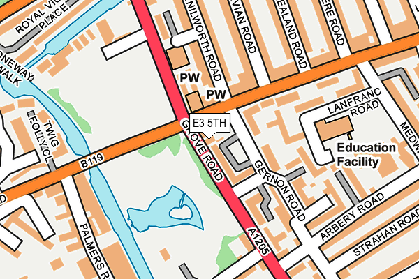 E3 5TH map - OS OpenMap – Local (Ordnance Survey)