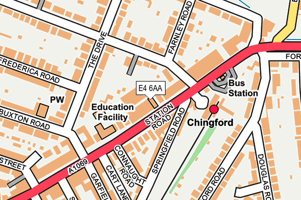 E4 6AA map - OS OpenMap – Local (Ordnance Survey)