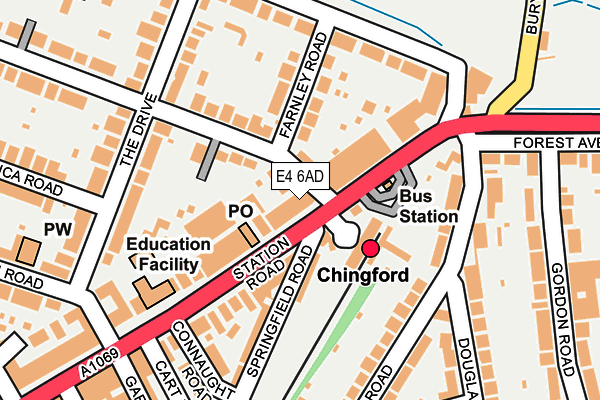 E4 6AD map - OS OpenMap – Local (Ordnance Survey)