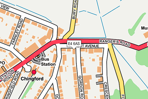 E4 6AS map - OS OpenMap – Local (Ordnance Survey)