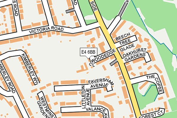 E4 6BB map - OS OpenMap – Local (Ordnance Survey)