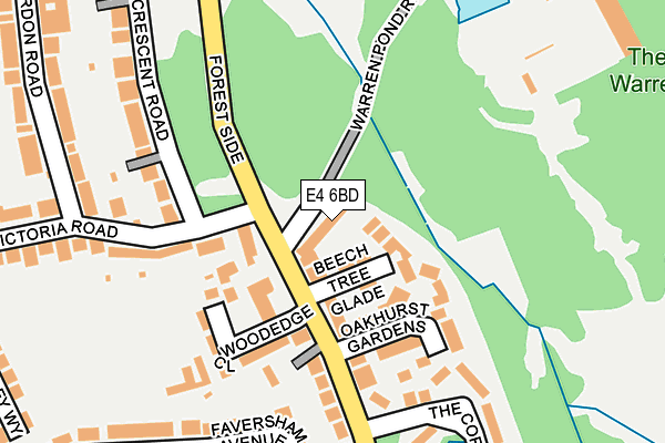 E4 6BD map - OS OpenMap – Local (Ordnance Survey)