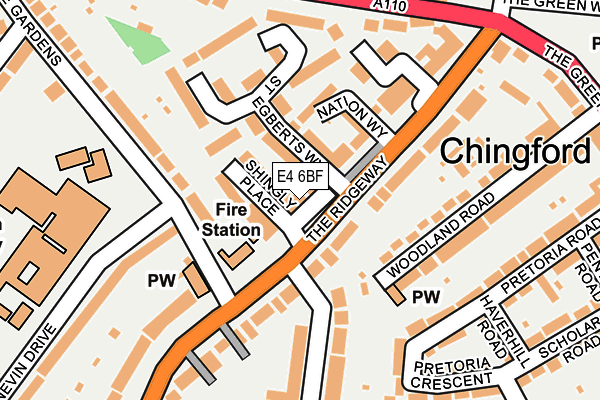 E4 6BF map - OS OpenMap – Local (Ordnance Survey)