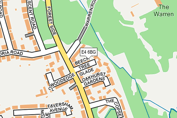 E4 6BG map - OS OpenMap – Local (Ordnance Survey)