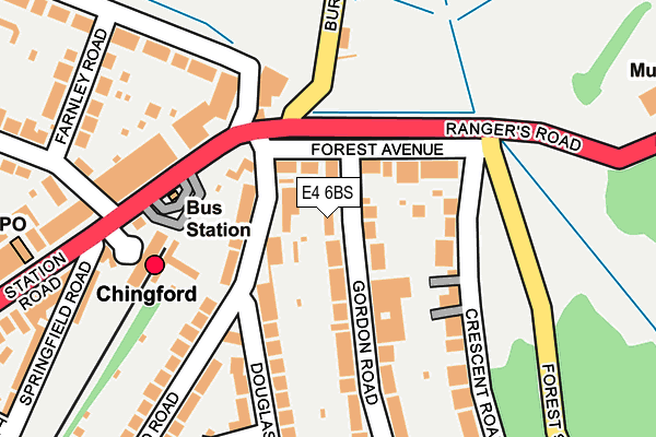 E4 6BS map - OS OpenMap – Local (Ordnance Survey)