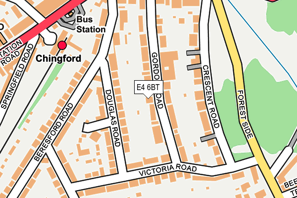 E4 6BT map - OS OpenMap – Local (Ordnance Survey)