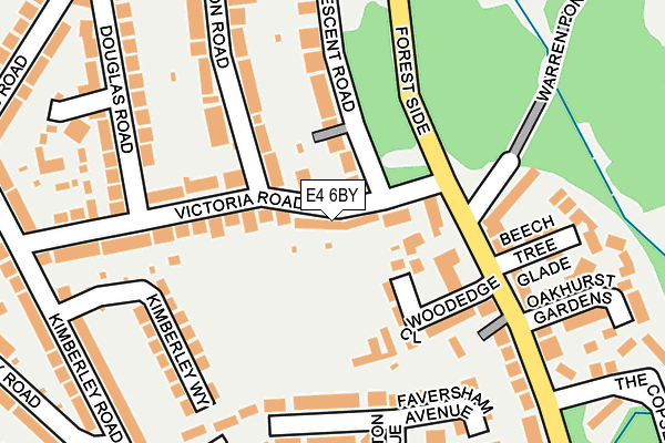 E4 6BY map - OS OpenMap – Local (Ordnance Survey)