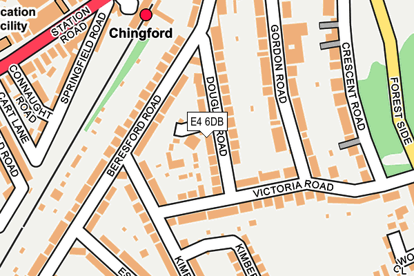 E4 6DB map - OS OpenMap – Local (Ordnance Survey)