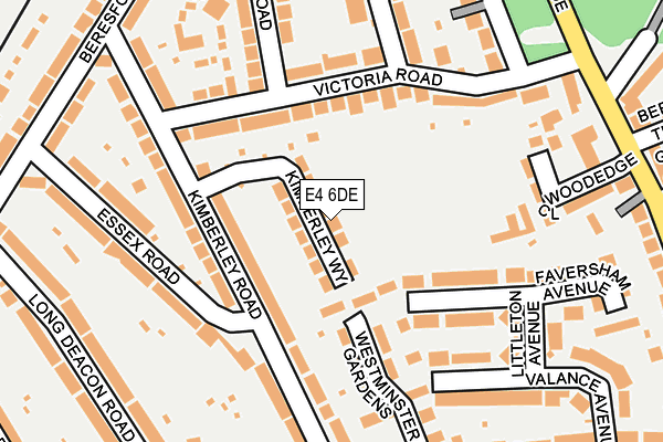 E4 6DE map - OS OpenMap – Local (Ordnance Survey)