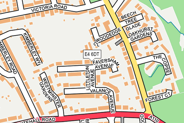 E4 6DT map - OS OpenMap – Local (Ordnance Survey)