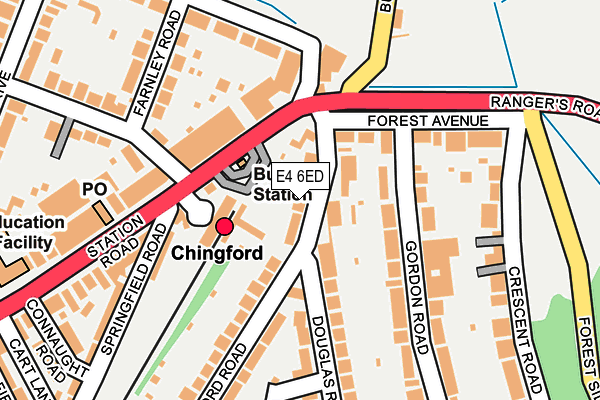 E4 6ED map - OS OpenMap – Local (Ordnance Survey)