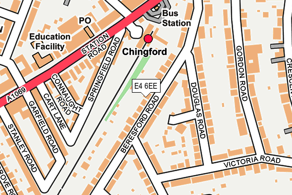 E4 6EE map - OS OpenMap – Local (Ordnance Survey)