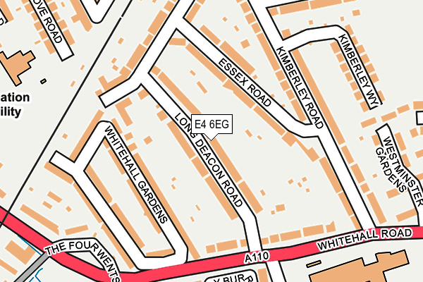 E4 6EG map - OS OpenMap – Local (Ordnance Survey)