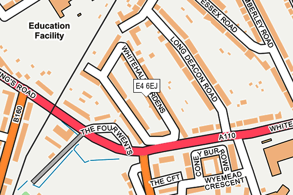 E4 6EJ map - OS OpenMap – Local (Ordnance Survey)