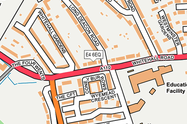 E4 6EQ map - OS OpenMap – Local (Ordnance Survey)