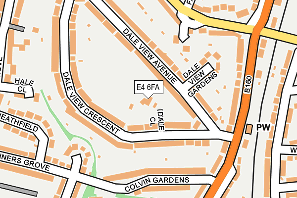 E4 6FA map - OS OpenMap – Local (Ordnance Survey)