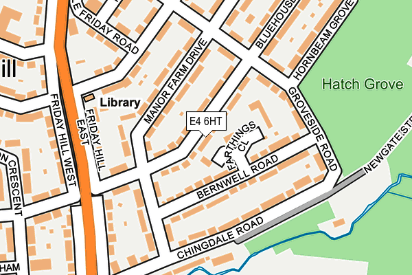 E4 6HT map - OS OpenMap – Local (Ordnance Survey)