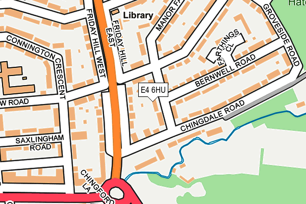E4 6HU map - OS OpenMap – Local (Ordnance Survey)