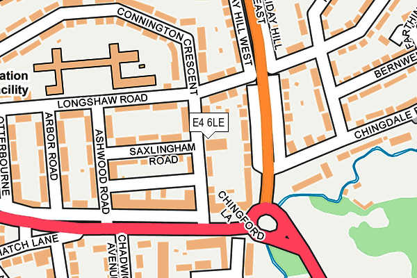 E4 6LE map - OS OpenMap – Local (Ordnance Survey)