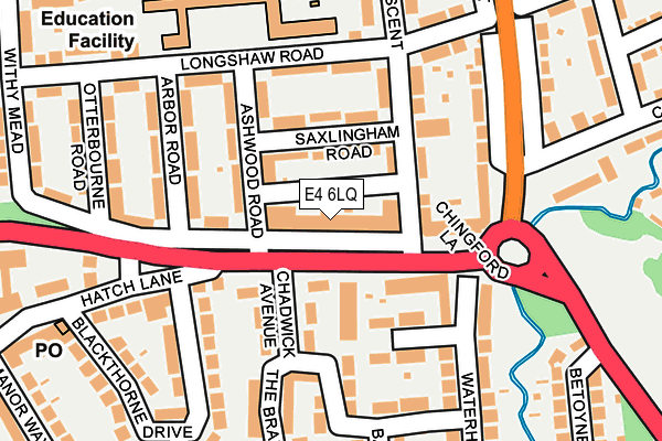 E4 6LQ map - OS OpenMap – Local (Ordnance Survey)
