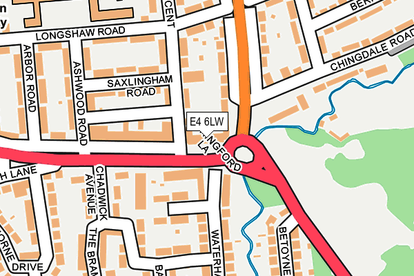 E4 6LW map - OS OpenMap – Local (Ordnance Survey)