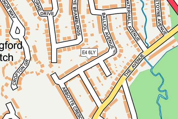 E4 6LY map - OS OpenMap – Local (Ordnance Survey)