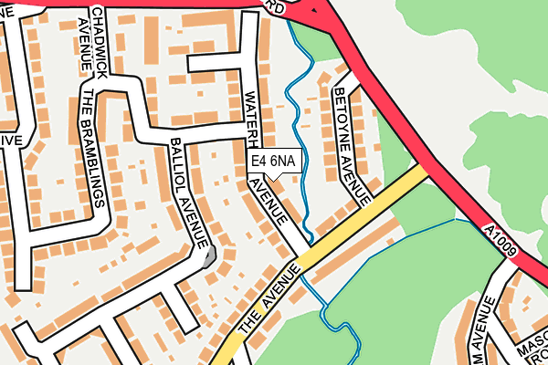 E4 6NA map - OS OpenMap – Local (Ordnance Survey)