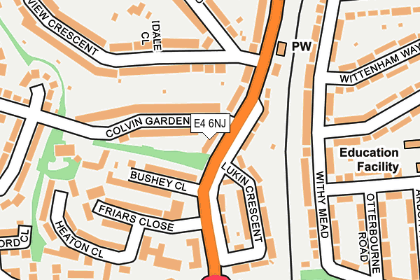 E4 6NJ map - OS OpenMap – Local (Ordnance Survey)