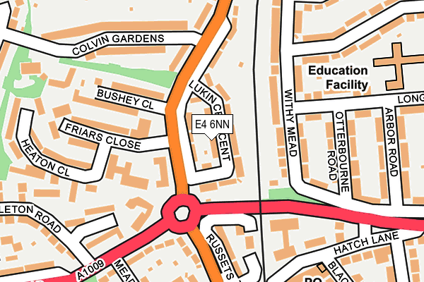 E4 6NN map - OS OpenMap – Local (Ordnance Survey)