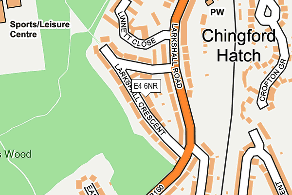 E4 6NR map - OS OpenMap – Local (Ordnance Survey)