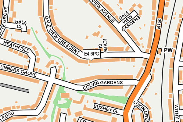 E4 6PG map - OS OpenMap – Local (Ordnance Survey)