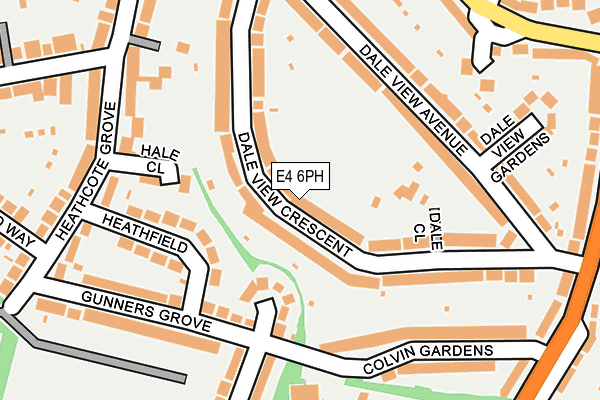 E4 6PH map - OS OpenMap – Local (Ordnance Survey)