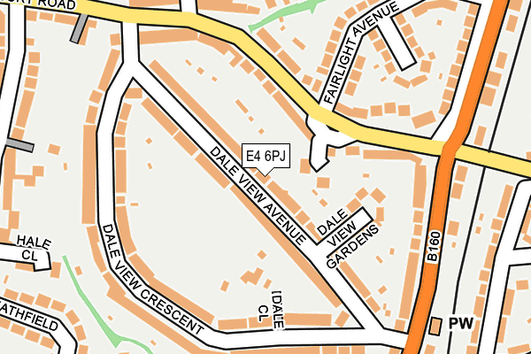 E4 6PJ map - OS OpenMap – Local (Ordnance Survey)