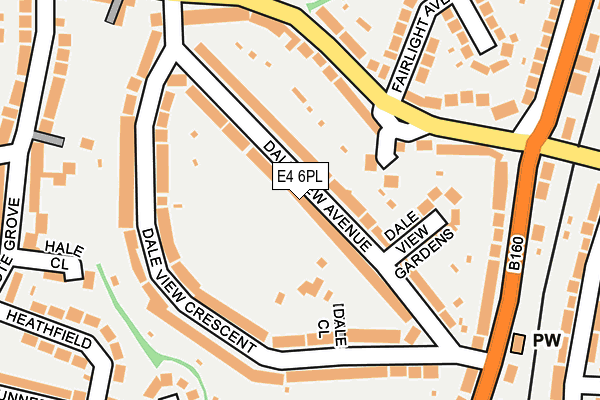 E4 6PL map - OS OpenMap – Local (Ordnance Survey)