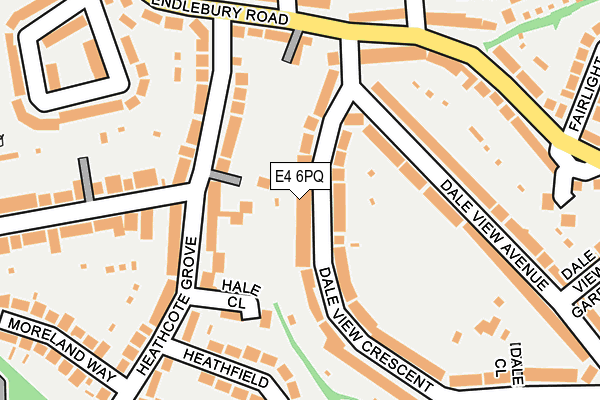 E4 6PQ map - OS OpenMap – Local (Ordnance Survey)