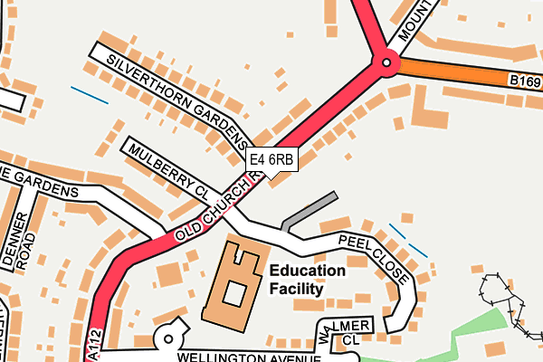 E4 6RB map - OS OpenMap – Local (Ordnance Survey)